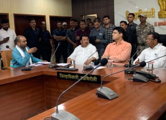 शेतकऱ्यांच्या भावना समजून जमीन अधिग्रहणाची प्रक्रियेला स्थगिती द्या – कांग्रेस पदाधिकाऱ्यांची जिल्हाधिकारी यांच्याशी चर्चा