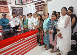 राजुरा उप जिल्हा रुग्णालयातील कंत्राटी कामगारांचे थकीत एरियर्स व वेतन तात्काळ न मिळाल्यास बेमुदत कामबंद आंदोलनाचा इशारा