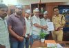 चंद्रपूर नागपूर रोडवरील वाढत्या अपघातांप्रकरणी आम आदमी पक्षाने पोलीस अधीक्षकांना सादर केले निवेदन