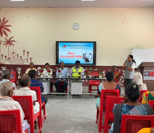 ग्रामीण आरोग्य सेवेसाठी लॉयड्स इन्फिनाइट फाउंडेशनचा स्तुत्य उपक्रम; मुरसा येथे भव्य मोफत नेत्र तपासणी शिबिर, १७१ नागरिकांना लाभ